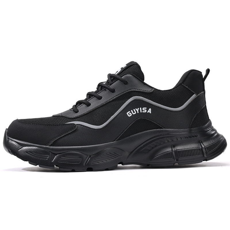 LANOUDUN Impact Resistant Lightweight Low top Outdoor Shoes Men’s Black