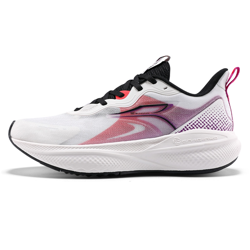 361° Slip Resistant And Breathable Low top Carbon Plate Sprint Running Shoes Men’s White Red Black