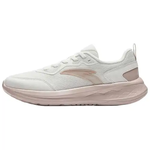 Anta Slip Resistant And Breathable Low top Casual Running Shoes Women's White Pink