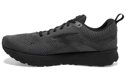 Brooks Revel 5 Comfortable Slip Resistant Abrasion Resistant Low top Running Shoes Men's Gray