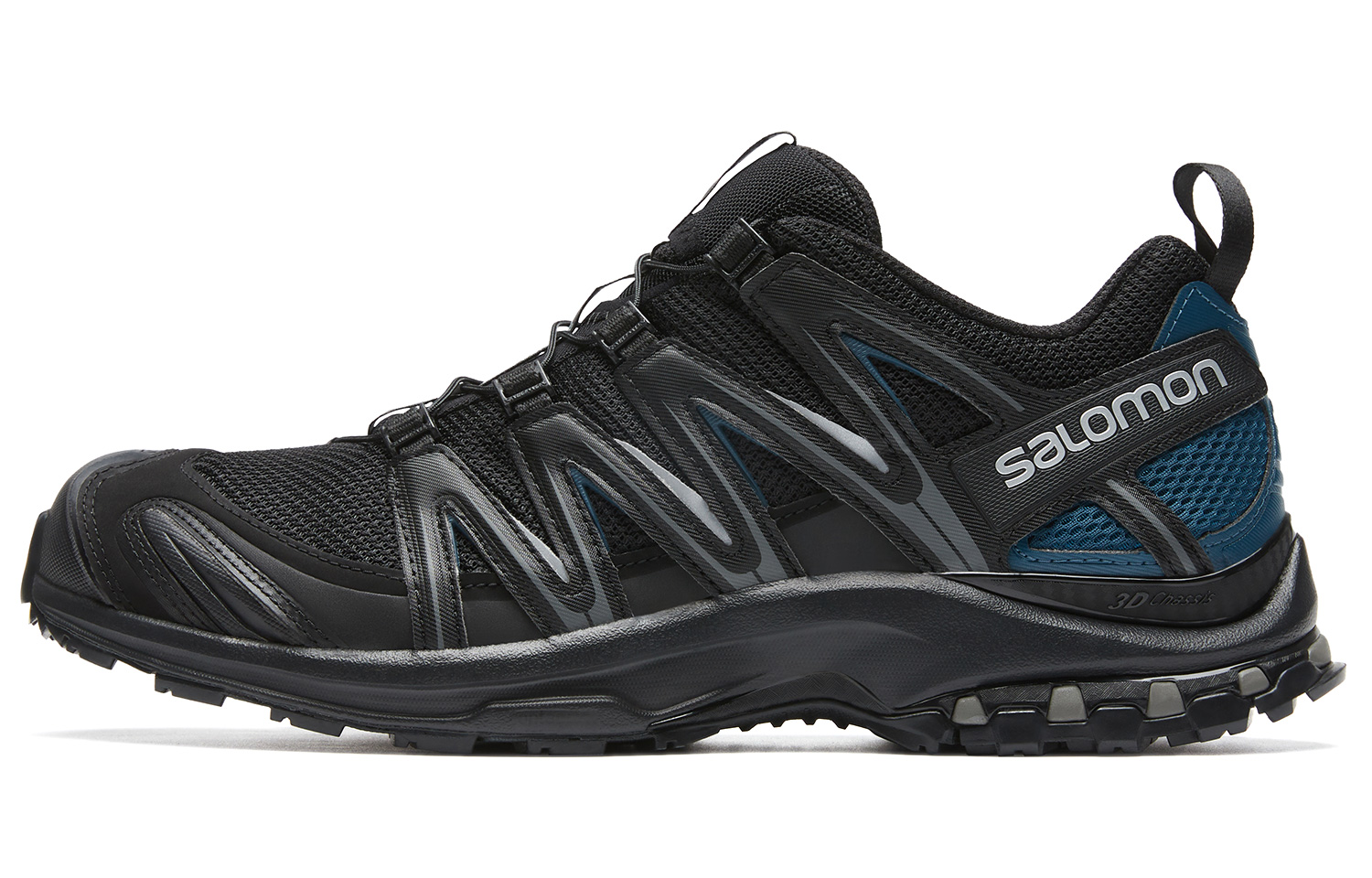 SALOMON Salomon XA PRO 3D comfortable and versatile, shock-absorbing, non-slip and wear-resistant, low-cut outdoor functional shoes, same style for men and women, black, blue and gray