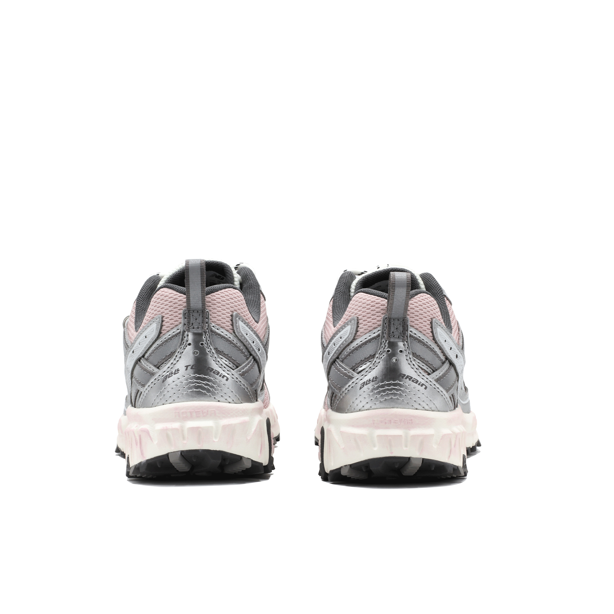 New Balance Cushioning Slip Resistant Low top Casual Running Shoes Unisex Silver Pink