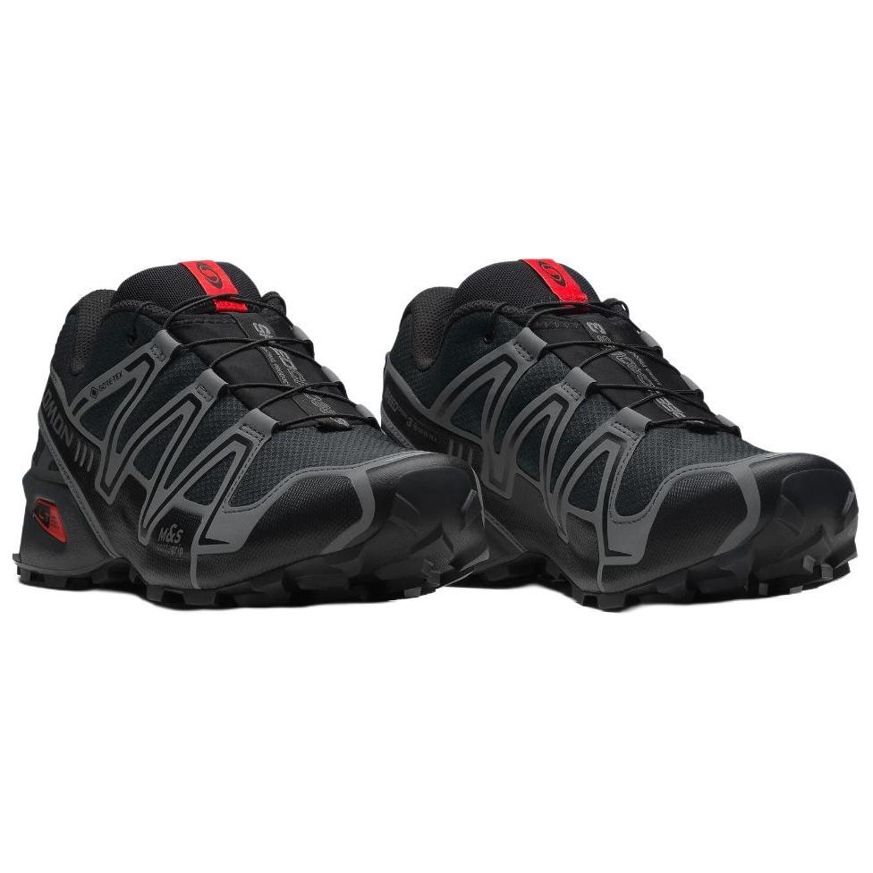 SALOMON Speedcross 3 Slip Resistant Abrasion Resistant Low top Outdoor Shoes Men’s Black Cyan