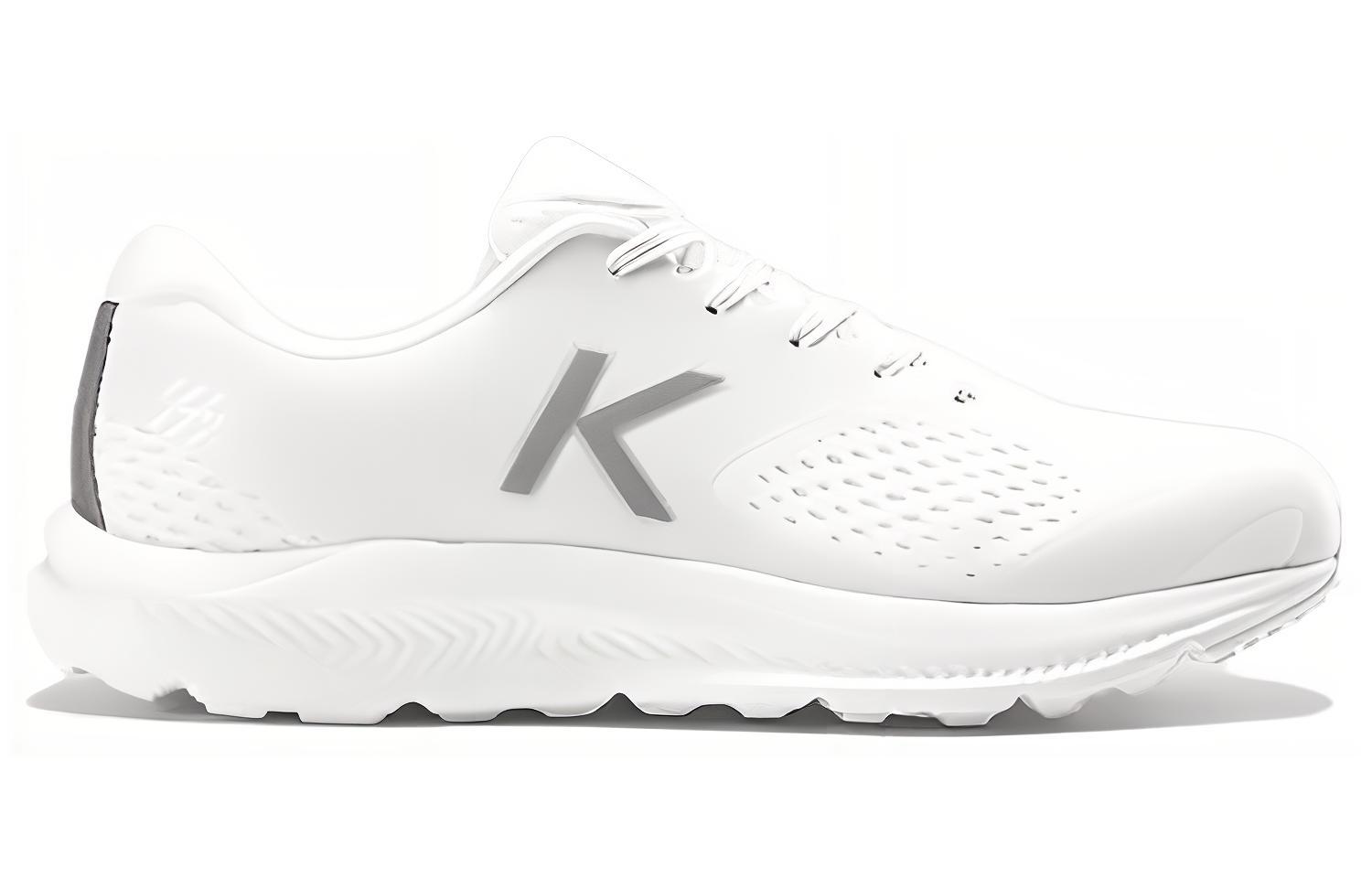 KELME Slip Resistant Abrasion Resistant Low top Marathon Running Shoes Unisex White