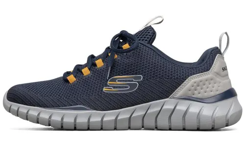 Skechers Overhaul Low top Casual Running Shoes Men's Marine Blue