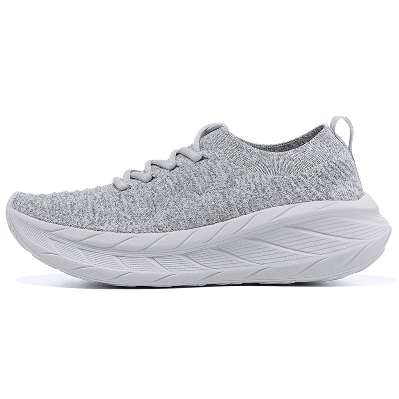 BMAI Wanderer Cushioning Breathable Coverage Lightweight Low top Casual City Commuting Running Shoes Men’s Gray
