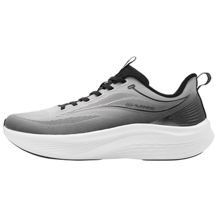 QIAODAN Slip Resistant Abrasion Resistant Low top Casual Running Shoes Men’s Gray