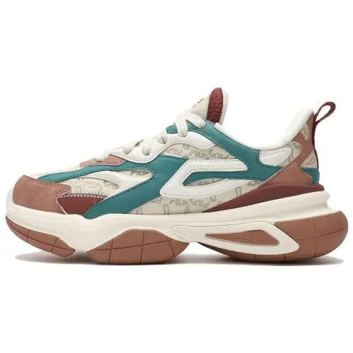 FILA Daddy Shoes 'White Brown Green' Women's