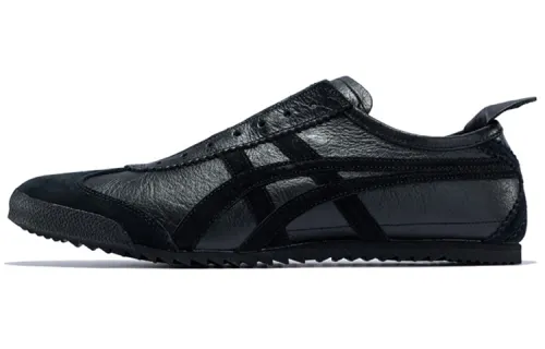 Onitsuka Tiger Cow Leather Abrasion Resistant Low top Casual Running Shoes Men's Black