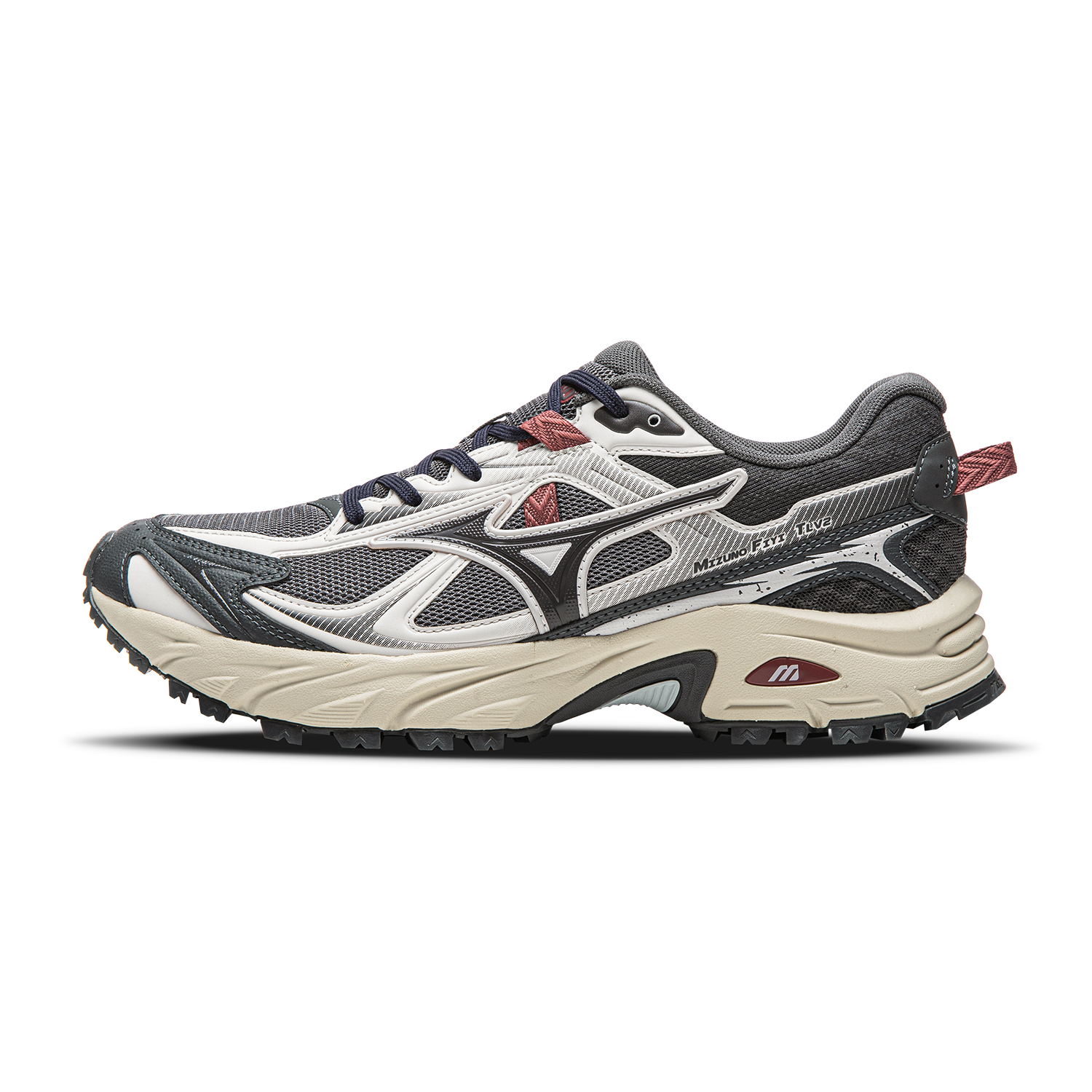 Mizuno FIYI TL Textile, Synthetic Leather EVA Midsole Casual Running Shoes Unisex Lead Gray