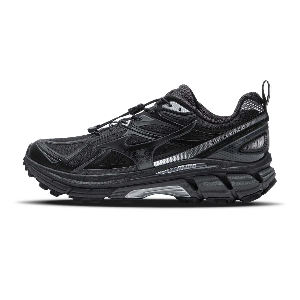 Mizuno Halo Mix Waterproof Slip Resistant Low top Casual Running Shoes Unisex Black
