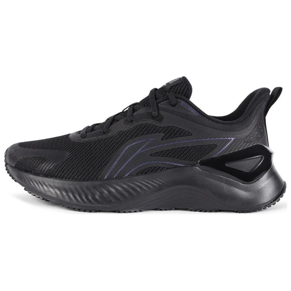 Li Ning Cushioning Slip Resistant Abrasion Resistant Low top Casual Running Shoes Men’s Black