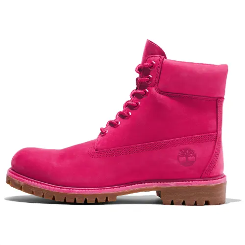 Timberland PREMIUM Waterproof And Wear resistant Short Outdoor Boots Men's Dark Pink