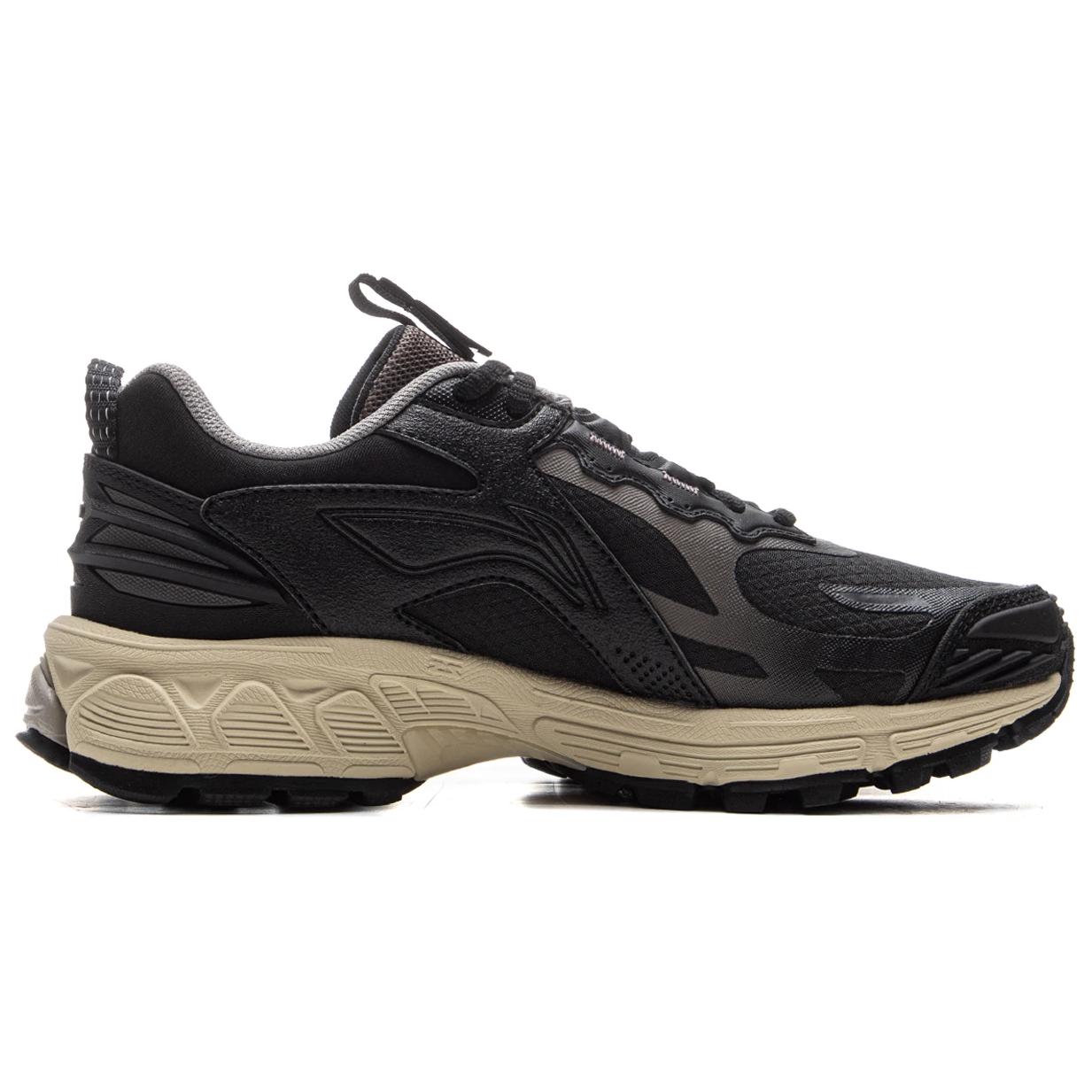Li Ning Fuyao 2.0 Trail Slip Resistant Abrasion Resistant Low top Casual Running Shoes Women’s Black Gray