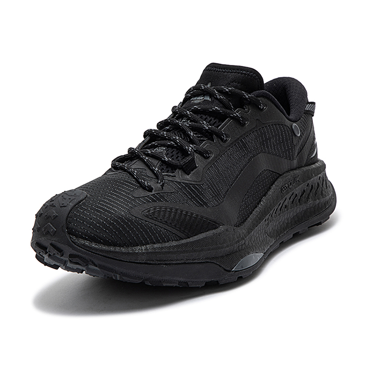 361° Wu Xia Collection Slip Resistant And Breathable Low top Trail Running Shoes Men’s Black Gray
