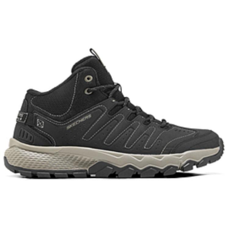 Skechers OUTDOOR MENS Comfortable Abrasion Resistant Mid top Outdoor Shoes Men’s Black Umber