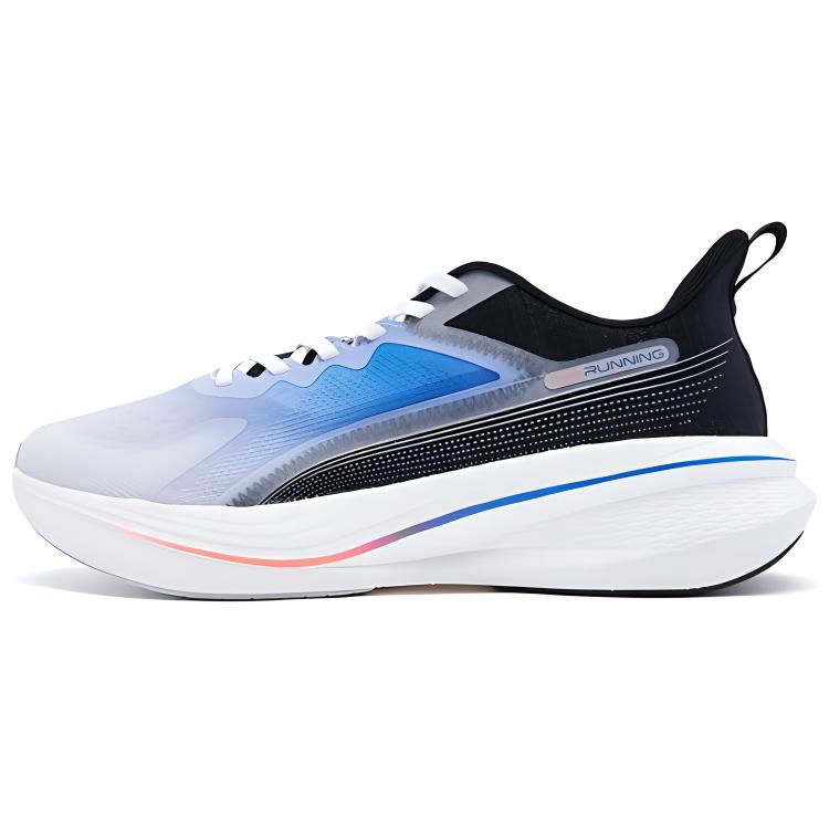 QIAODAN Abrasion Resistant Slip Resistant Low top Casual Running Shoes Men’s White Blue Black