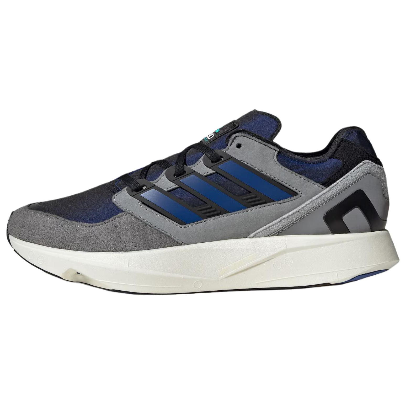Adidas Slip Resistant Abrasion Resistant Low top Running Shoes Unisex Gray Blue