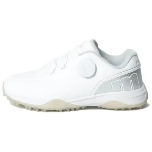 DESCENTE Slip Resistant Low top Golf Shoes Women's White Silver