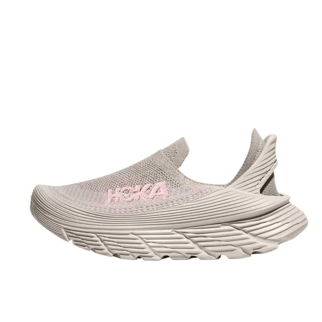 HOKA ONE ONE Polyester Abrasion Resistant Breathable Low top Casual City Commuting Running Shoes Unisex Light Brown