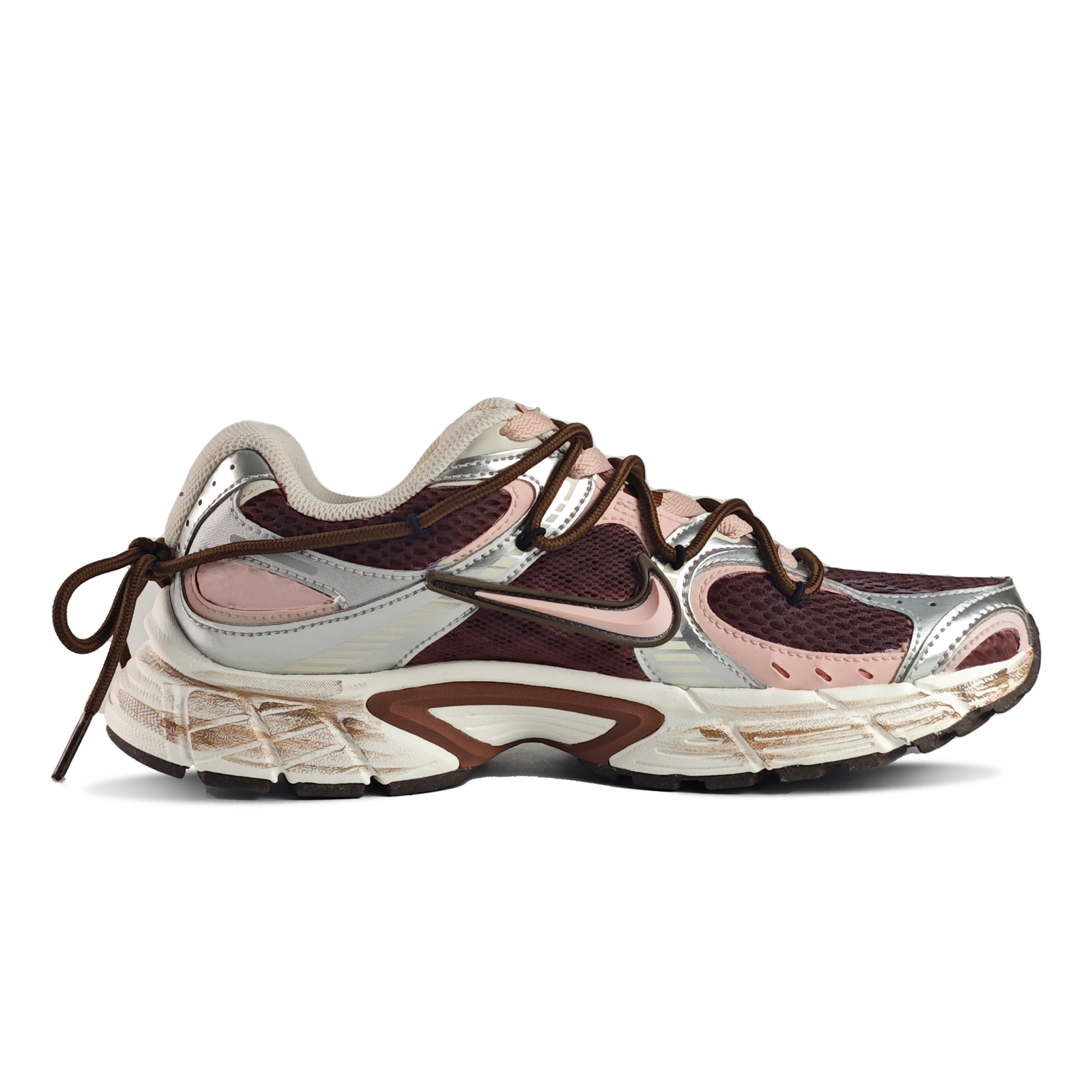 Nike V5 RNR Abrasion Resistant Breathable Low top Casual Running Shoes Women’s Pink Brown