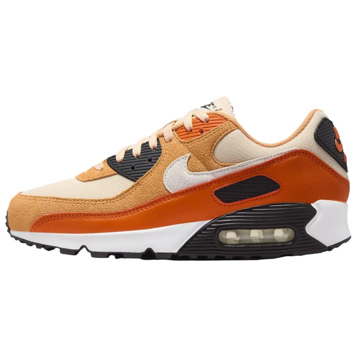 Nike Air Max 90 Classic And Versatile Running Shoes Unisex Orange Brown