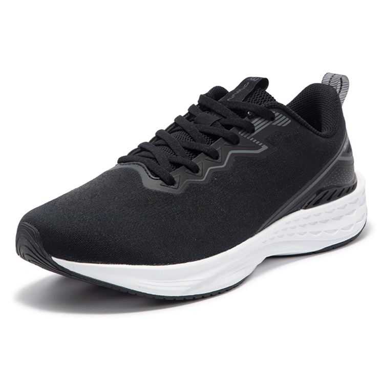 361° Flying Fish 3.0 Cushioning Slip Resistant Abrasion Resistant Low top Casual Running Shoes Men’s Black White