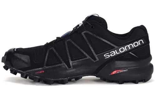 SALOMON Speedcross 4 Fabric Abrasion Resistant Abrasion Resistant Low top Running Shoes Men's Black