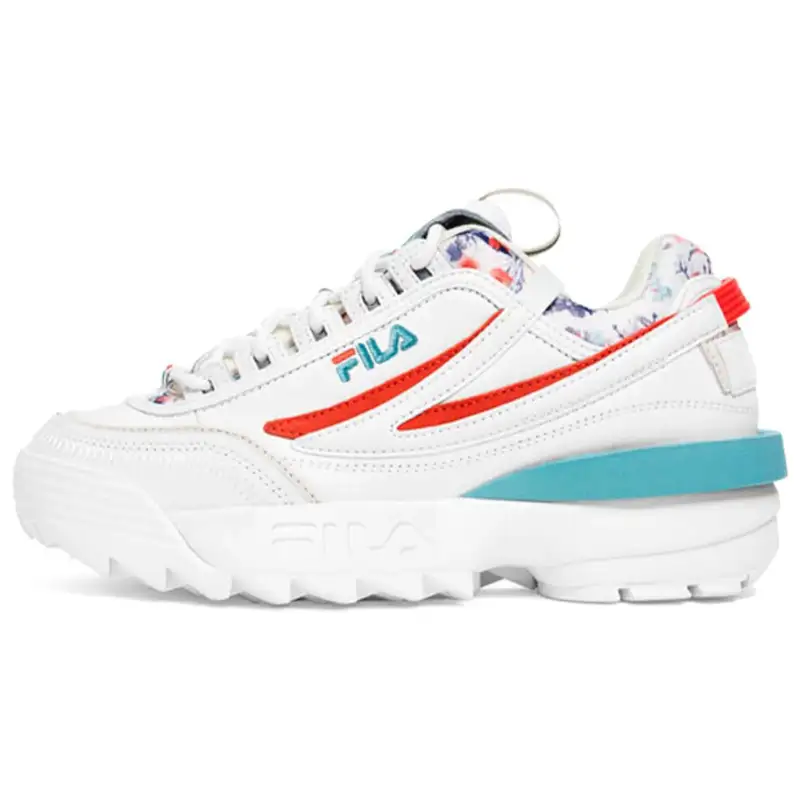 FILA Disruptor 2 Cushioning Low top Running Shoes Women's White Orange Blue