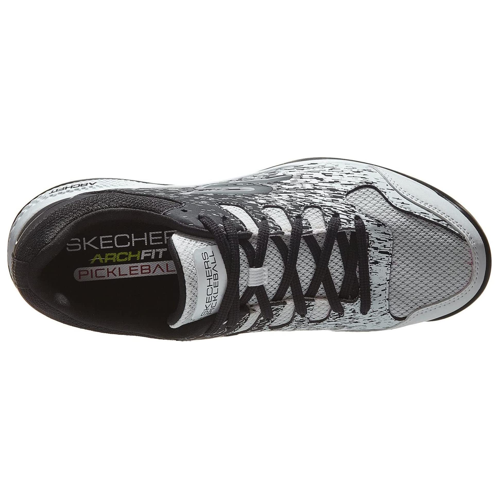 Skechers Abrasion Resistant Breathable Low top Running Shoes Men’s White Black