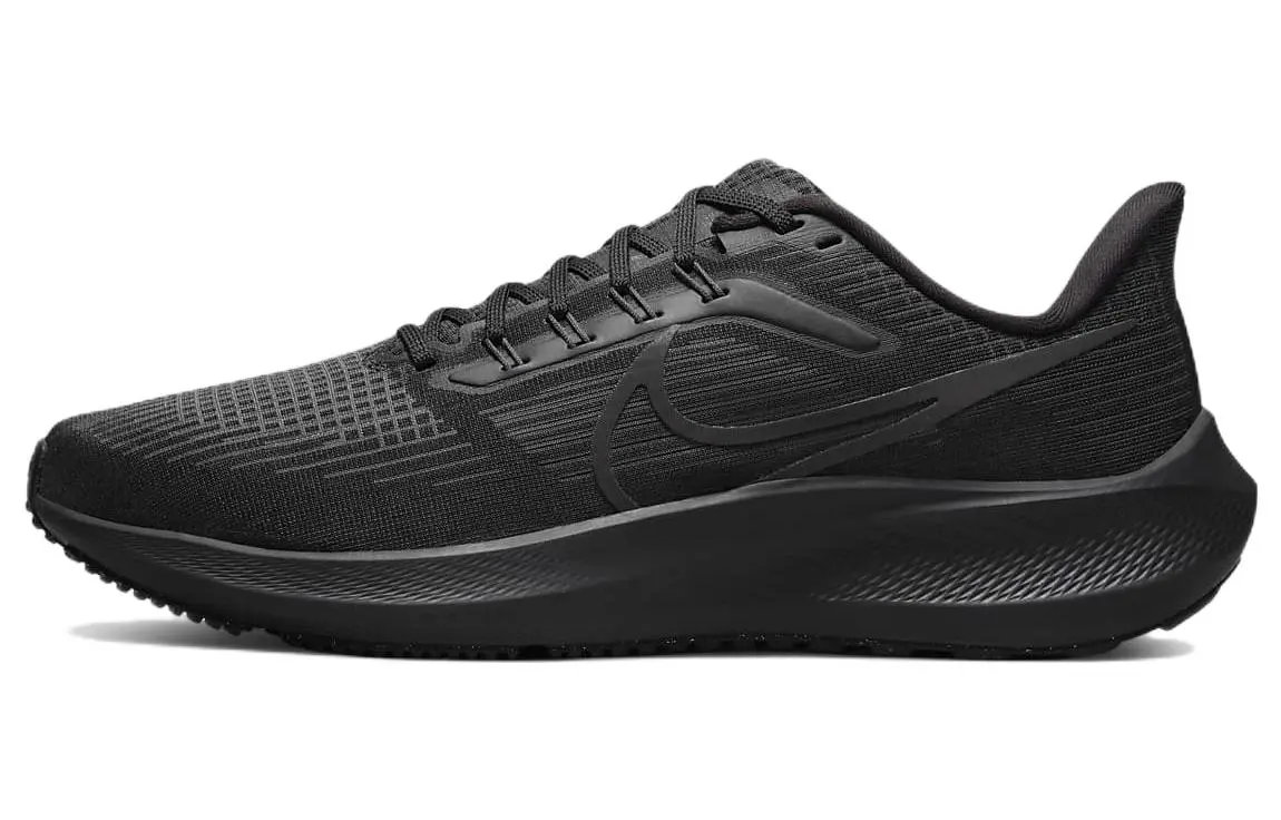 Nike Air Zoom Pegasus 39 Comfortable Abrasion Resistant Breathable Low top Casual Training Running Shoes Men's Black