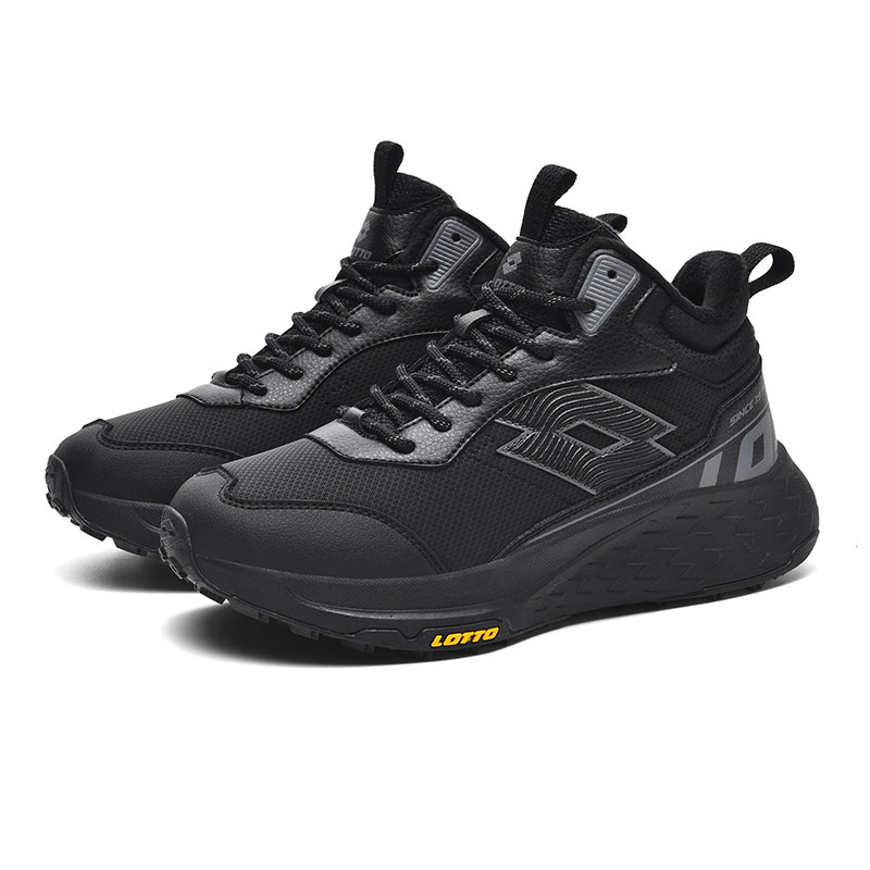 LOTTO Fleece Lined Thermal Snowfield Boots Cushioning Slip Resistant Abrasion Resistant Height Increasing High top