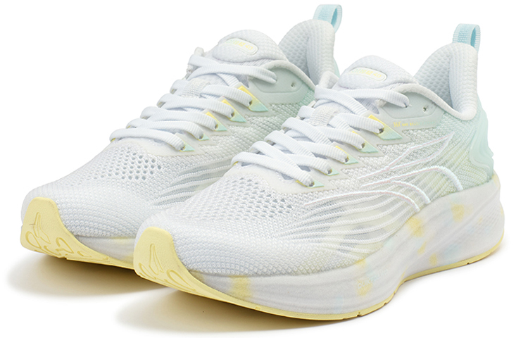 361° QU!KFOAM Comfortable Cushioning Abrasion Resistant Breathable Low top Running Shoes Women’s White Blue