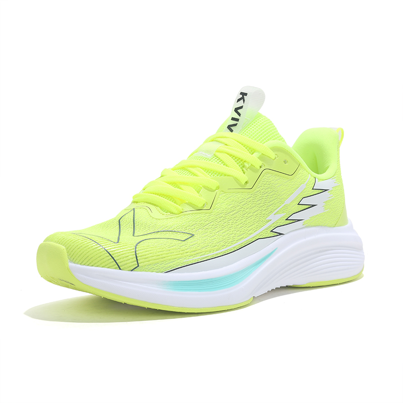 KVIV Cushioning, Slip Resistant, Breathable, And Lightweight Coverage Running Shoes Unisex Neon Green