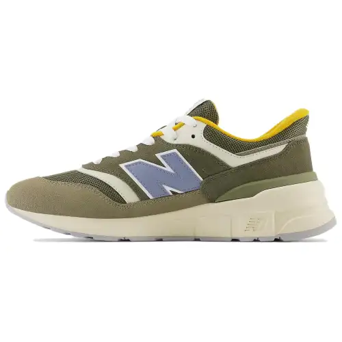 New Balance NB 997R Comfortable And Lightweight Low top Casual Running Shoes Unisex Green White