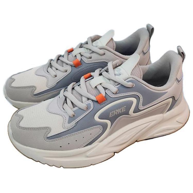Erke Cushioning, Wear Resistant Low top Casual Running Shoes Men’s Gray