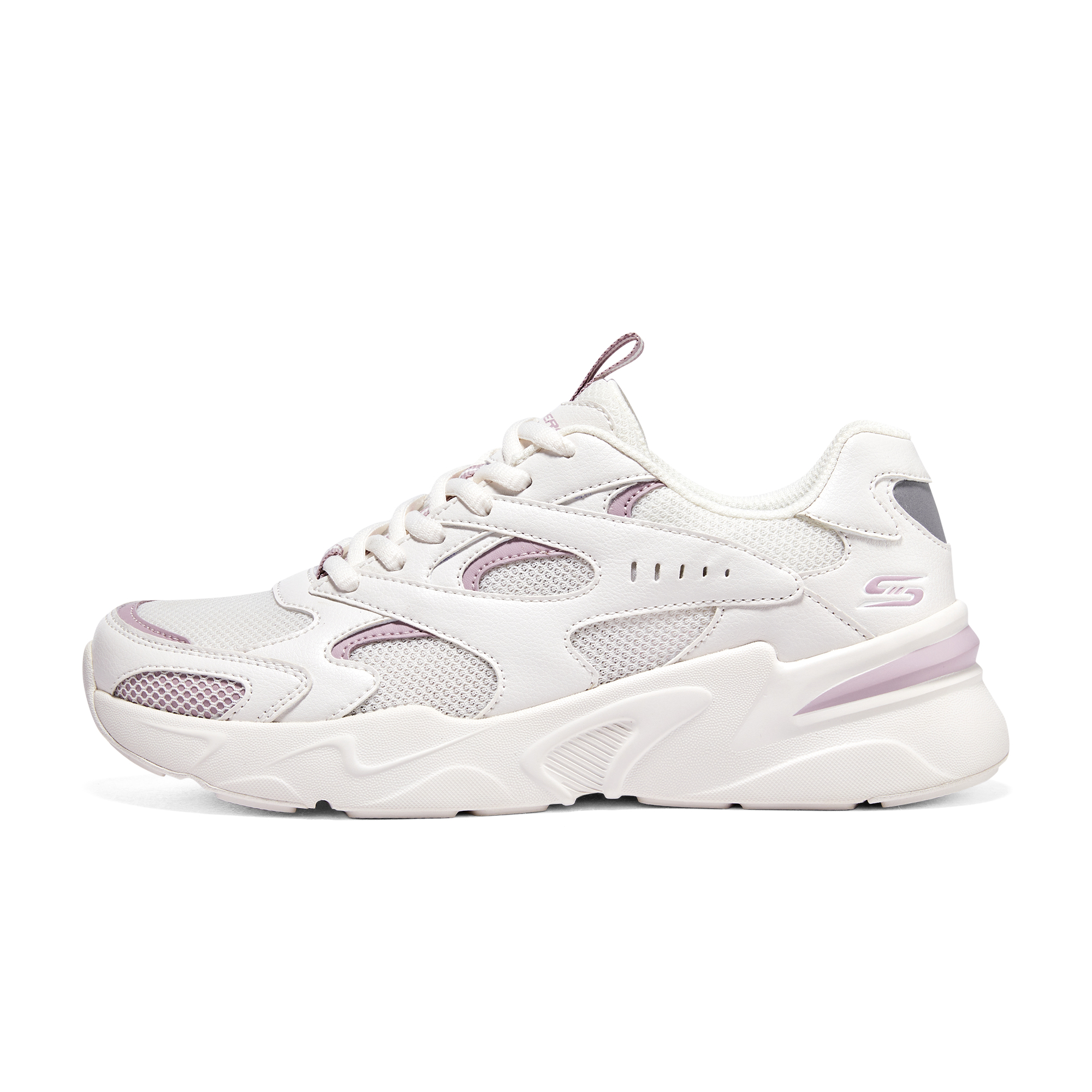 Женские кроссовки Skechers Skechers BOBS BAMINA (бело-розовые)