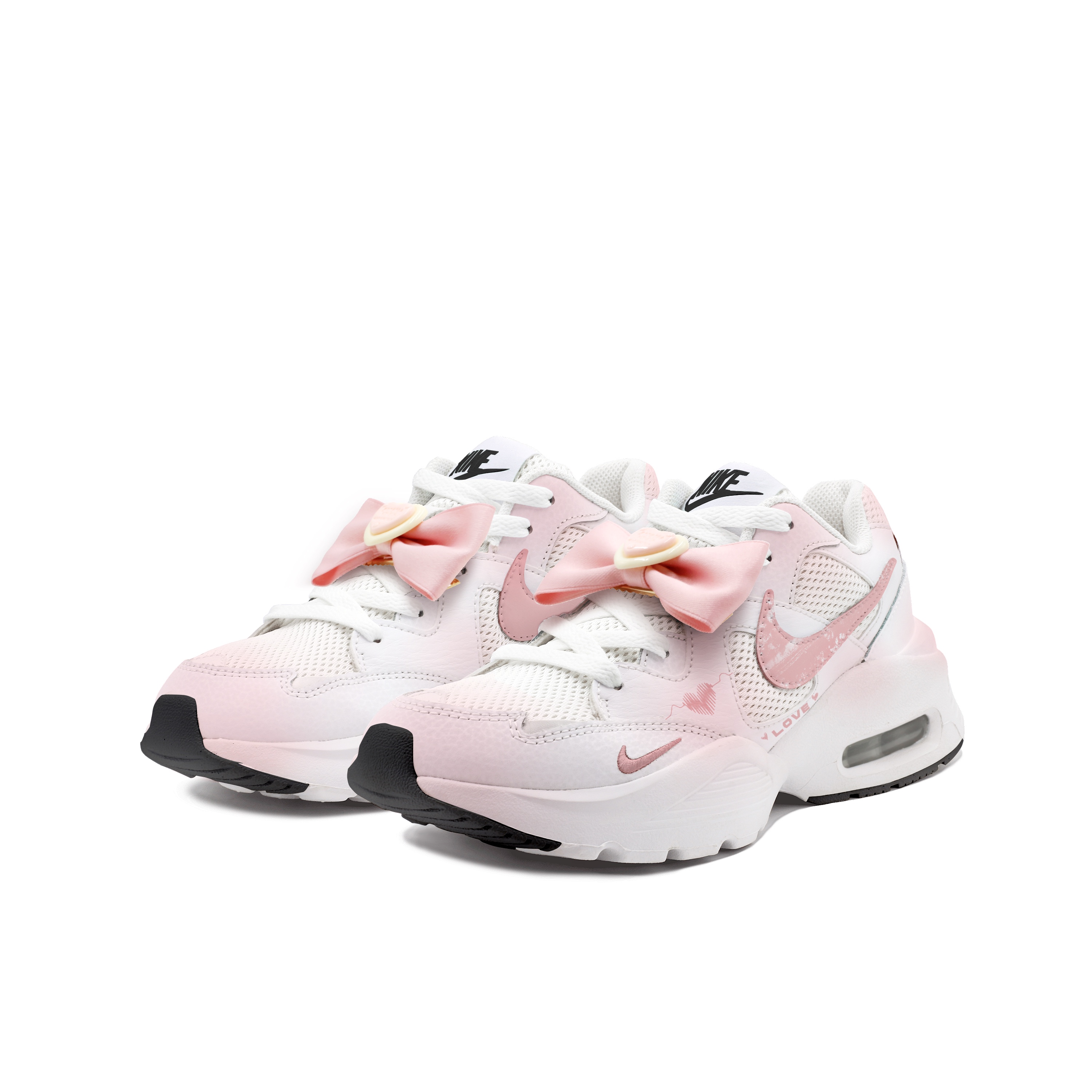 Nike Air Max Fusion Cushioning Slip Resistant Abrasion Resistant Low top Casual Running Shoes Women’s Pink
