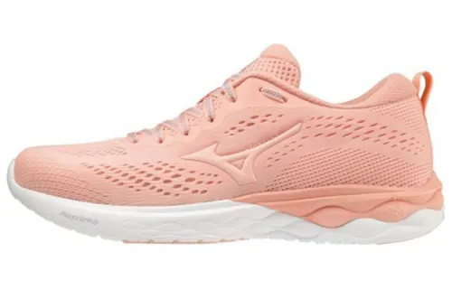 Mizuno Wave Revolt Running Shoes Women's Low Top Pink/White Color