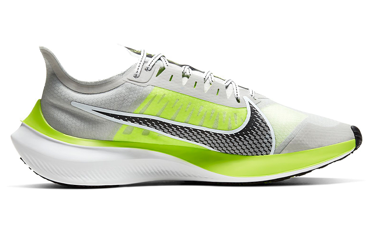 Мужские кроссовки Nike Zoom Gravity 1 (серо-зеленые) — Серый / зелёный — фото 2