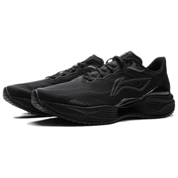 Li Ning Super Light 22 Cushioning Slip Resistant Abrasion Resistant Breathable Low top Running Shoes Women’s Black