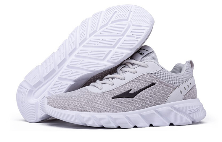 Erke Cushioning Slip Resistant Breathable Low top Running Shoes Men’s Gray