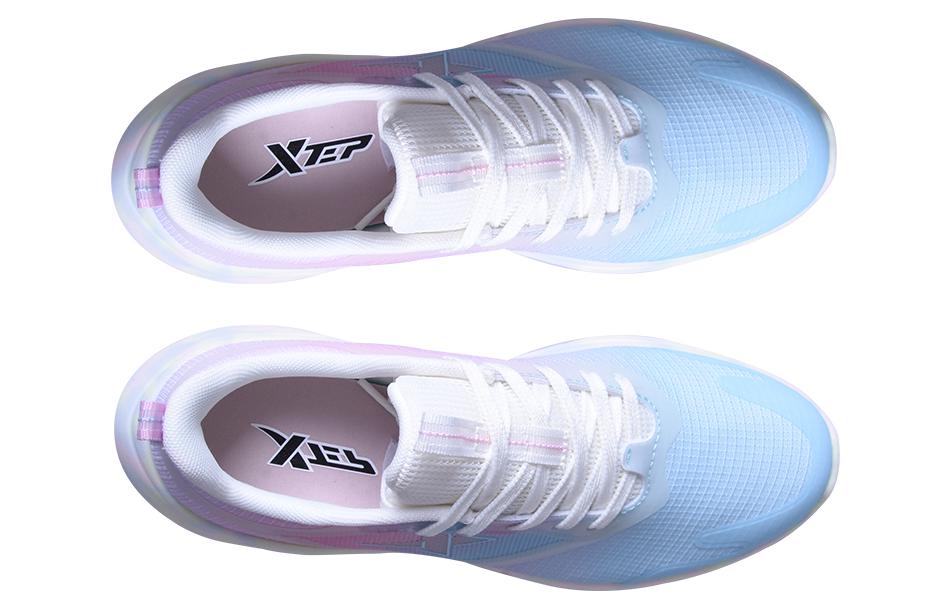 XTEP Cushioning Breathable Low top Running Shoes Women’s Pink Blue