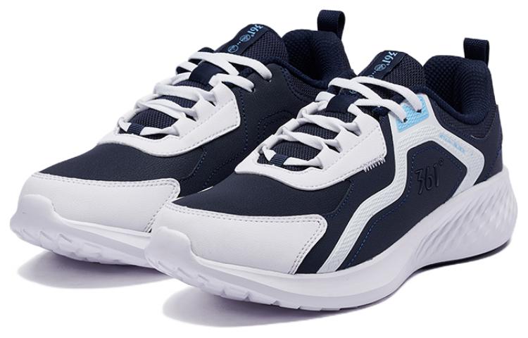 361° Casual Slip Resistant, Abrasion Resistant, Breathable Low top Running Shoes Men’s White Blue