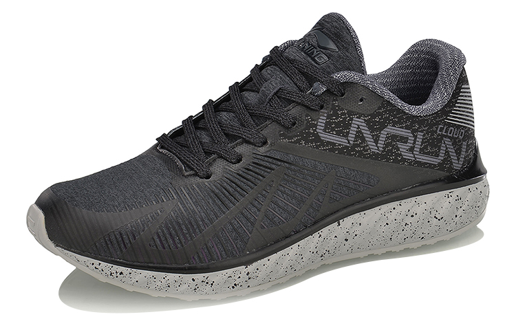 Li Ning Cloud 4 Flame Reflective Low top Running Shoes Women’s Gray Black