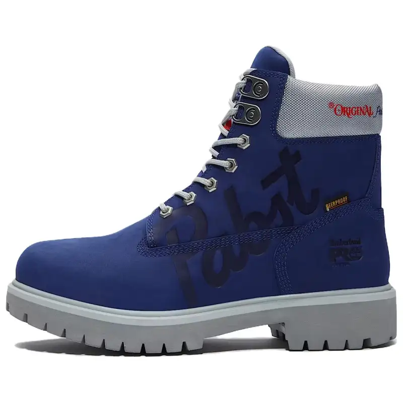PABST BLUE RIBBON x Timberland PRO Abrasion Resistant Short Outdoor Boots Men's Blue