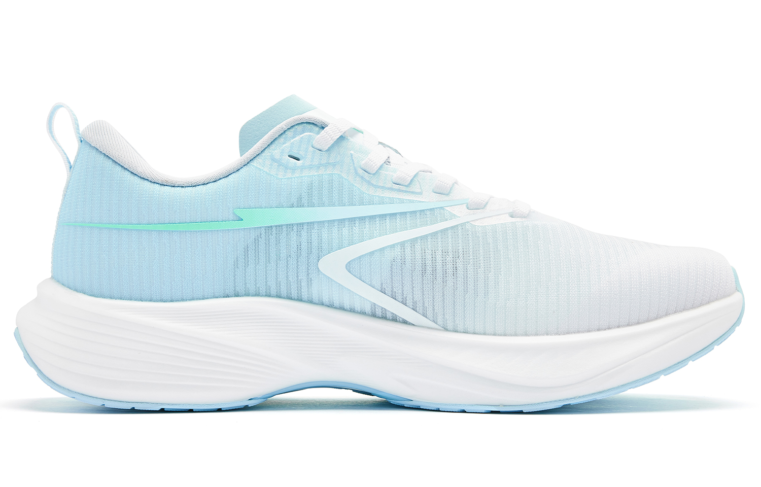 QIAODAN Cushioning Slip Resistant Abrasion Resistant Low top Q KUNGFU PRO Casual Running Shoes Men’s White Blue
