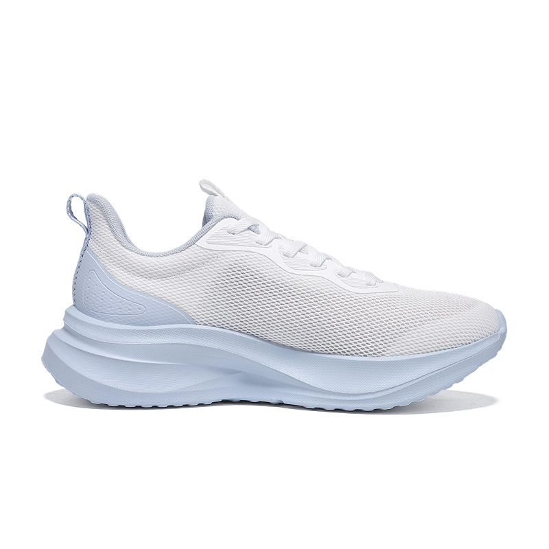 QIAODAN Cushioning Abrasion Resistant Breathable Low top Casual Running Shoes Women’s Jordan White Rain Blue