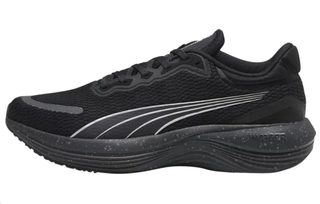 PUMA SCEND PRO Fabric Cushioning Slip Resistant Low top Casual Running Shoes Unisex Black