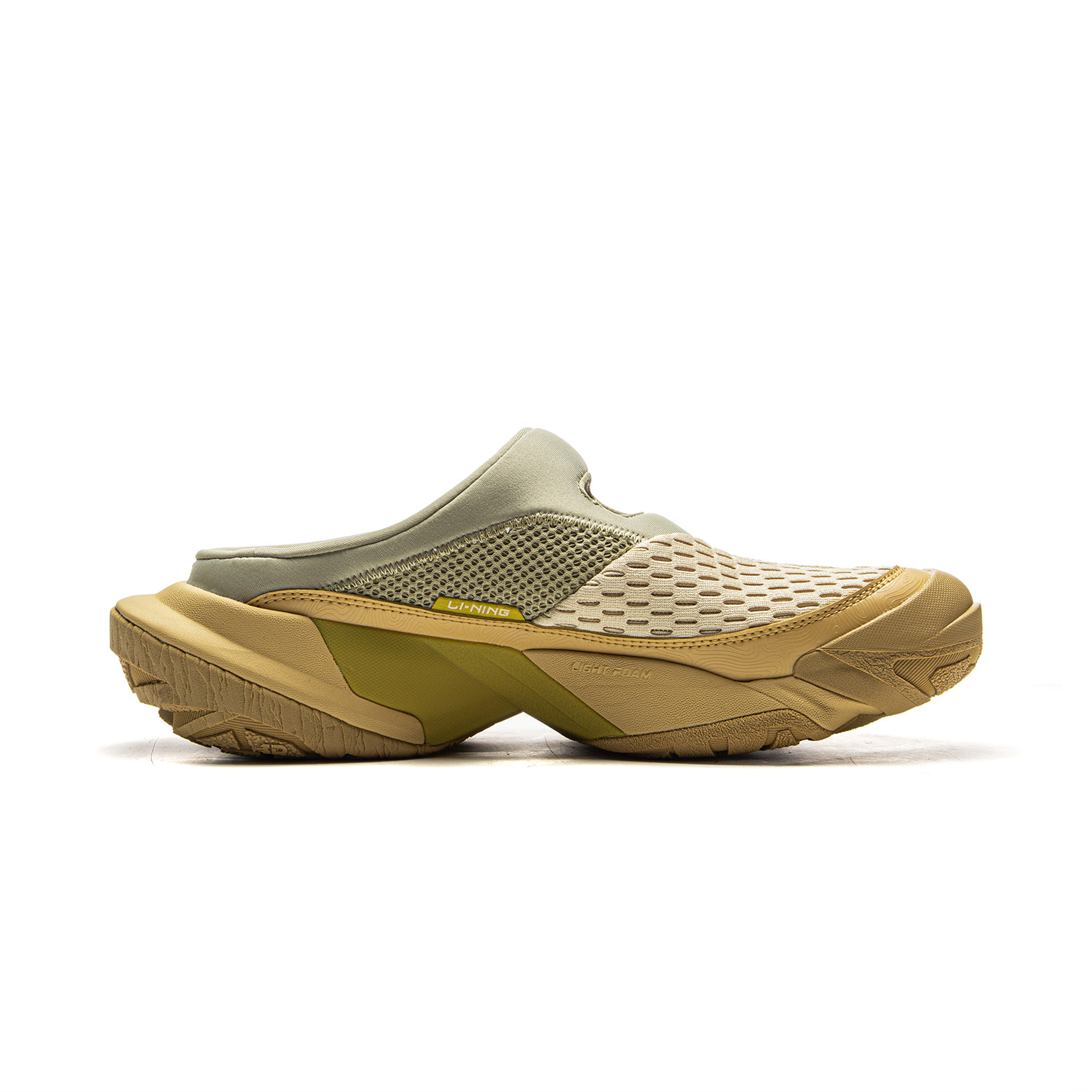 Li Ning Outdoor CF Tracing Slip Resistant, Abrasion Resistant, Rebound Low top Outdoor Shoes Unisex Yellow Green